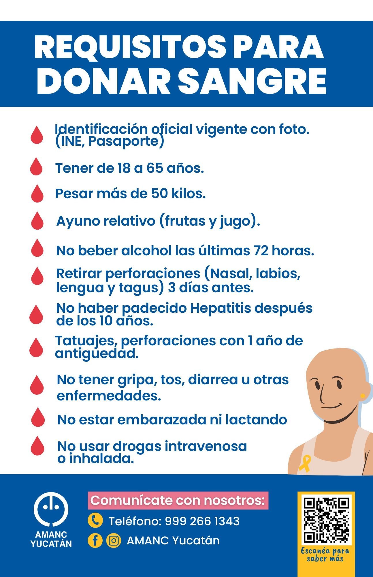 Requisitos para donar sangre